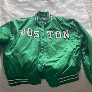 Green bomber jacket